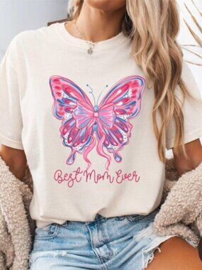 Butterfly Best Mom Ever Shirt, Best Mom Shirt